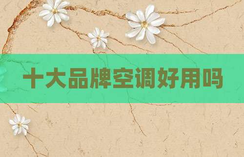 十大品牌空调好用吗