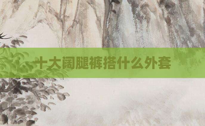 十大阔腿裤搭什么外套