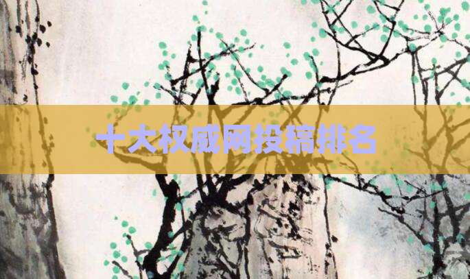 十大权威网投稿排名