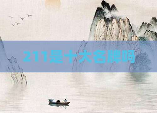 211是十大名牌吗