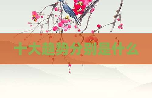 十大趋势分别是什么