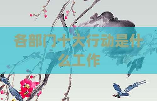 各部门十大行动是什么工作
