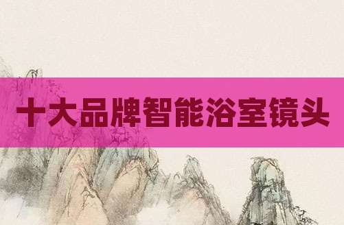 十大品牌智能浴室镜头