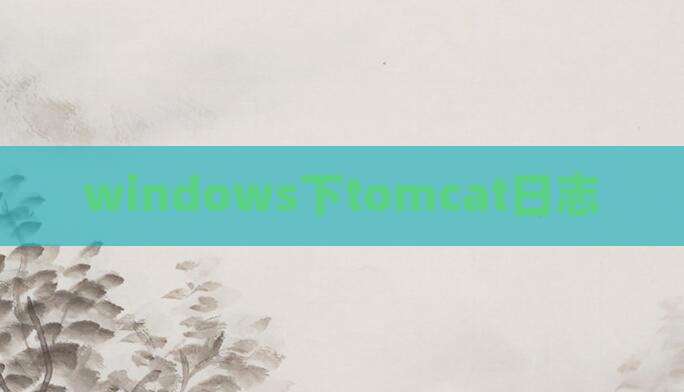 windows下tomcat日志