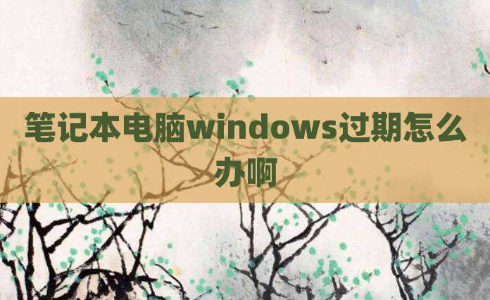笔记本电脑windows过期怎么办啊