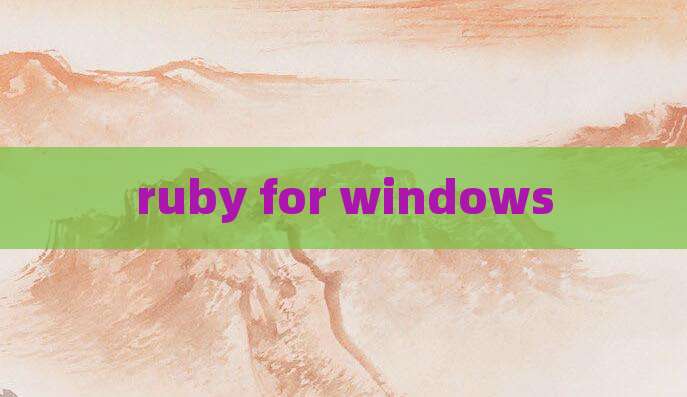 ruby for windows