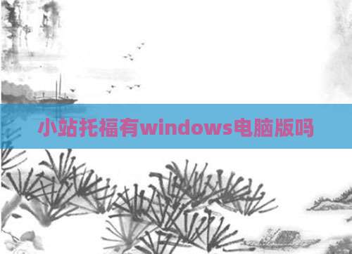 小站托福有windows电脑版吗