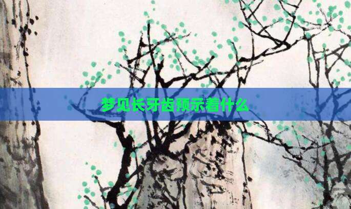 梦见长牙齿预示着什么