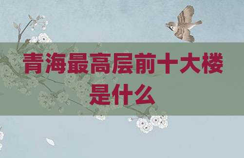 青海最高层前十大楼是什么