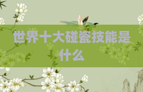 世界十大碰瓷技能是什么