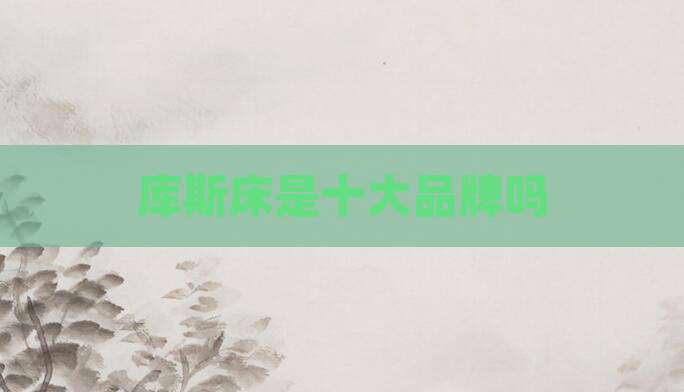 库斯床是十大品牌吗