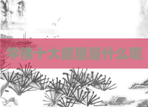 学佛十大愿望是什么呢
