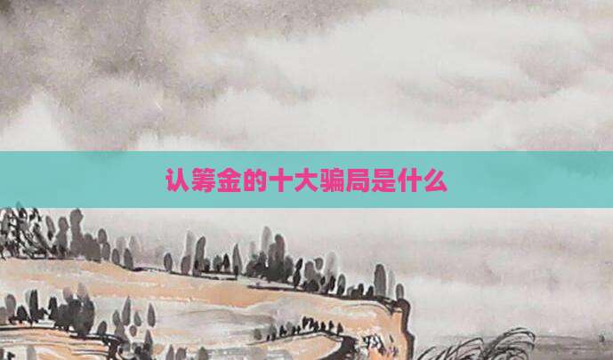 认筹金的十大骗局是什么
