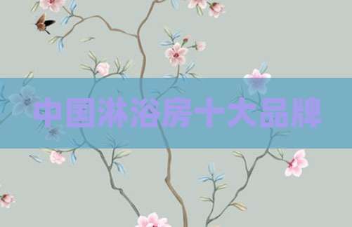 中国淋浴房十大品牌