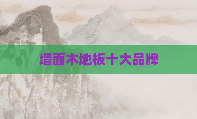 墙面木地板十大品牌
