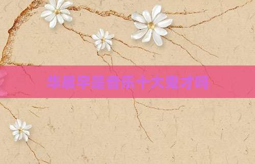 华晨宇是音乐十大鬼才吗