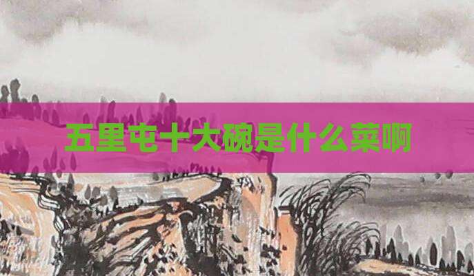 五里屯十大碗是什么菜啊
