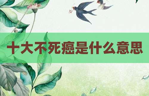 十大不死癌是什么意思