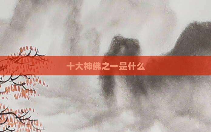 十大神佛之一是什么