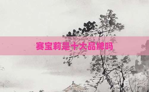 赛宝莉是十大品牌吗