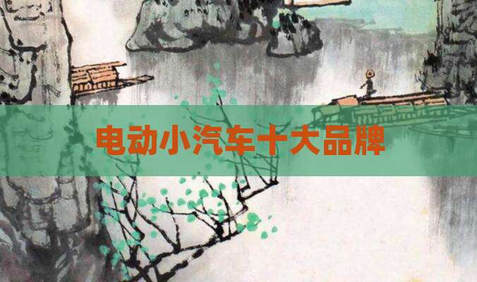 电动小汽车十大品牌