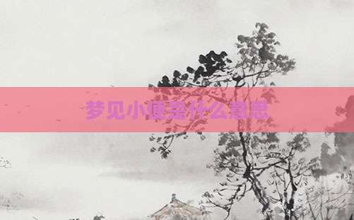梦见小便是什么意思