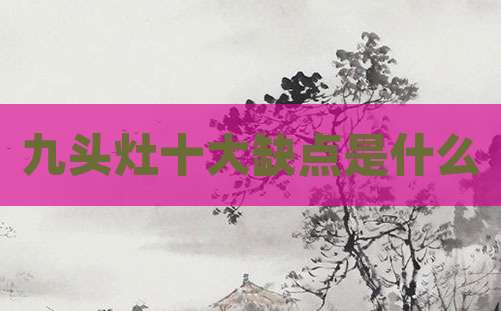 九头灶十大缺点是什么