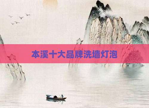 本溪十大品牌洗墙灯泡