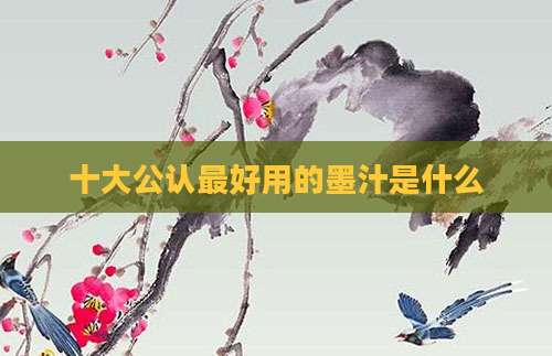 十大公认最好用的墨汁是什么