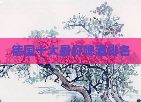 德国十大最好啤酒排名