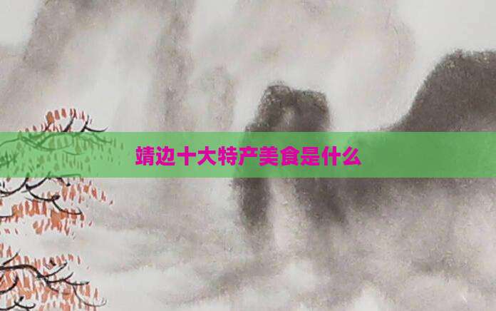 靖边十大特产美食是什么