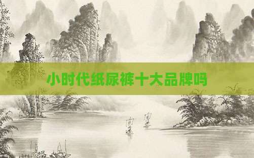 小时代纸尿裤十大品牌吗