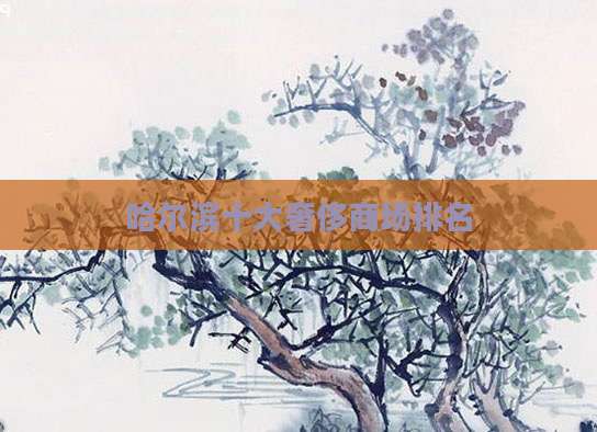 哈尔滨十大奢侈商场排名