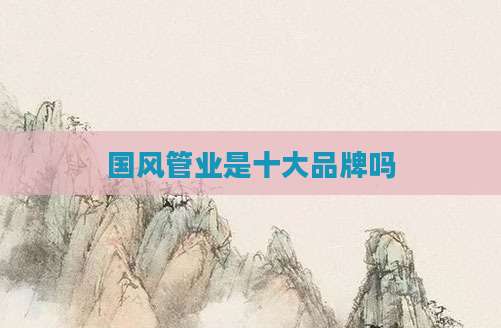 国风管业是十大品牌吗
