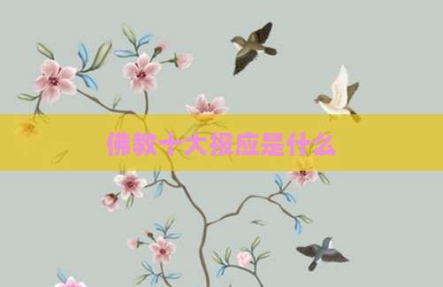 佛教十大报应是什么