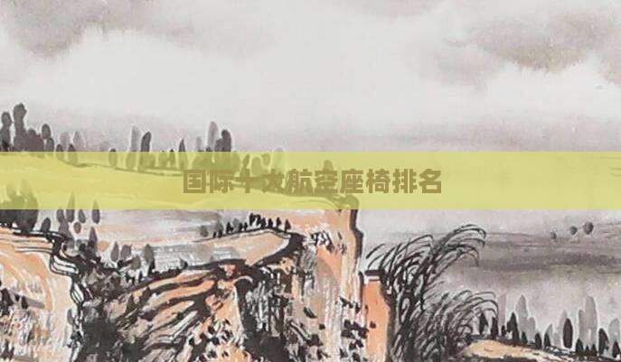 国际十大航空座椅排名