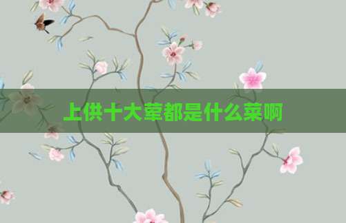 上供十大荤都是什么菜啊