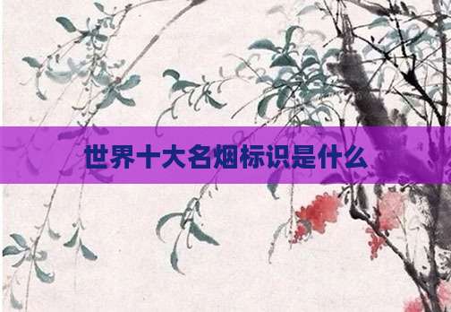 世界十大名烟标识是什么