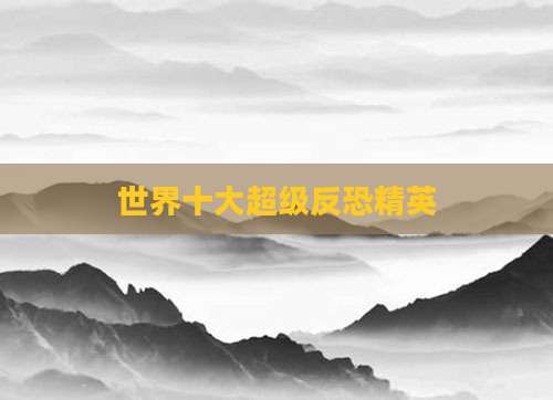 世界十大超级反恐精英