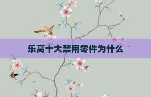 乐高十大禁用零件为什么