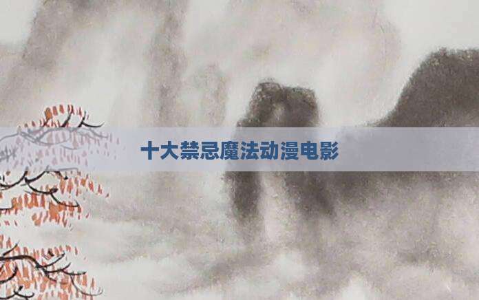 十大禁忌魔法动漫电影