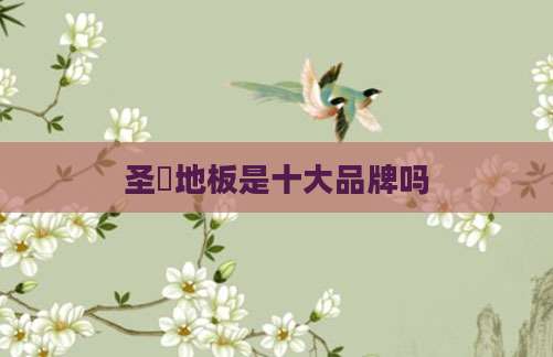 圣滙地板是十大品牌吗