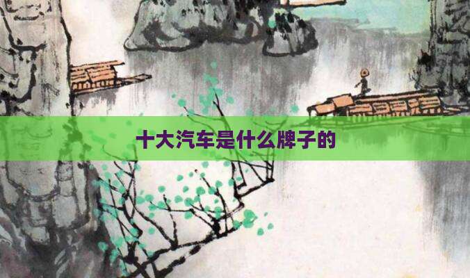 十大汽车是什么牌子的