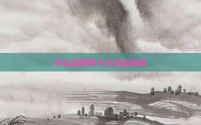 什么是世界十大杰出青年