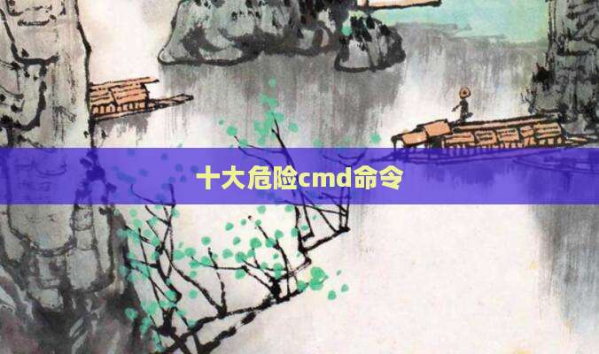 十大危险cmd命令