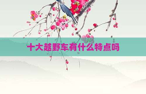 十大越野车有什么特点吗
