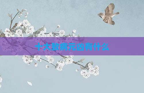十大致病元凶有什么