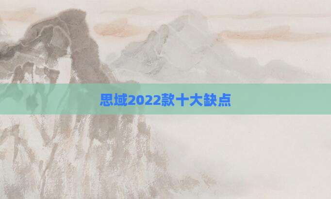 思域2022款十大缺点