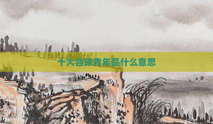 十大台球青年是什么意思