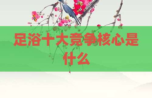 足浴十大竞争核心是什么